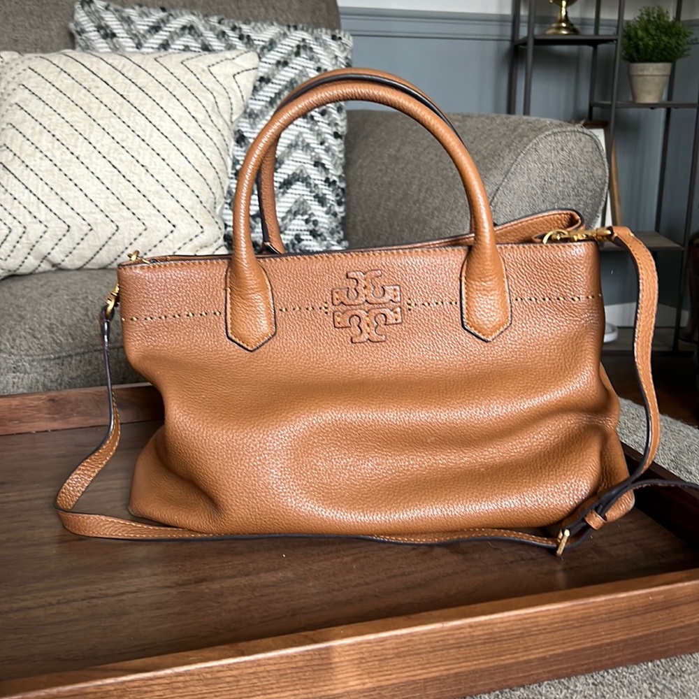 Tory Burch McGraw triple compartment satchel